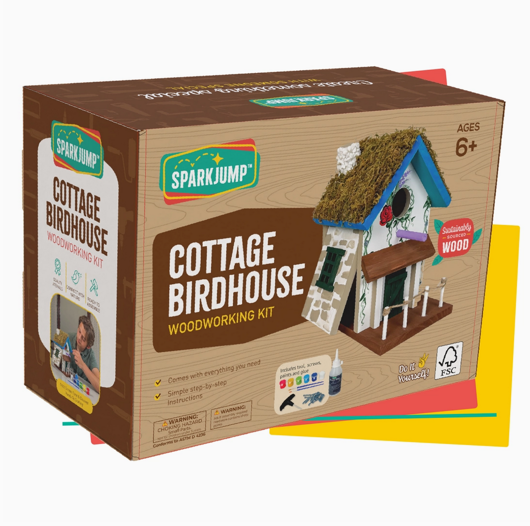 Cottage Birdhouse Woodworking Kit