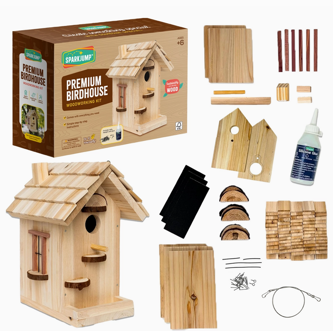 Premium Birdhouse Woodworking Kit