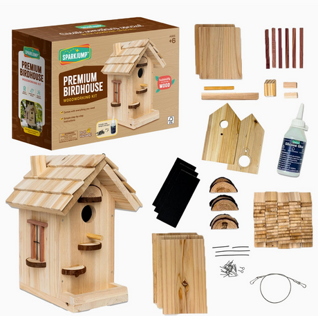 Premium Birdhouse Woodworking Kit