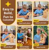 Premium Birdhouse Woodworking Kit