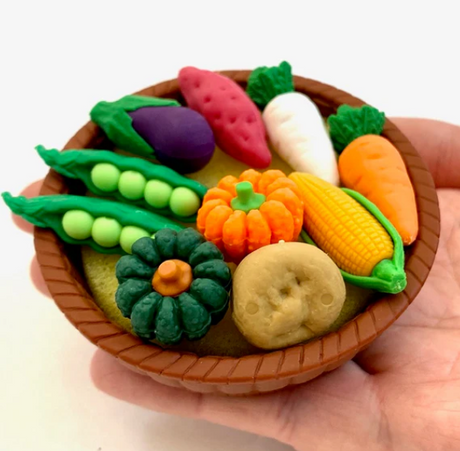 Japanese Eraser Set | Vegetable Basket