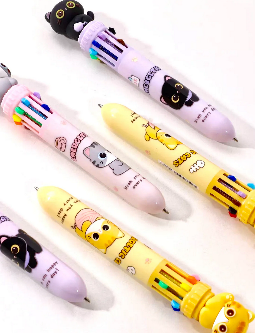 10 Color Pen | Cats