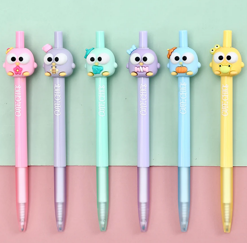 Cute Chicks Retractable Gel Pen