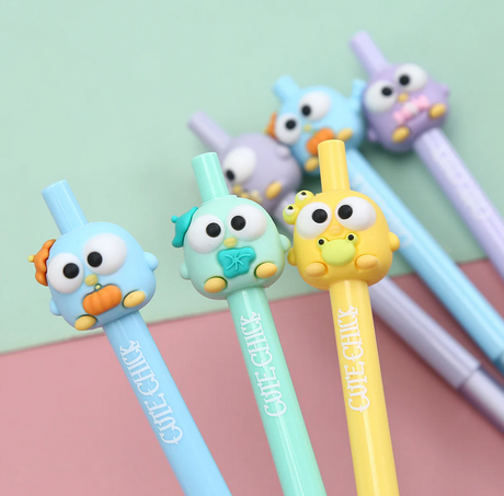 Cute Chicks Retractable Gel Pen