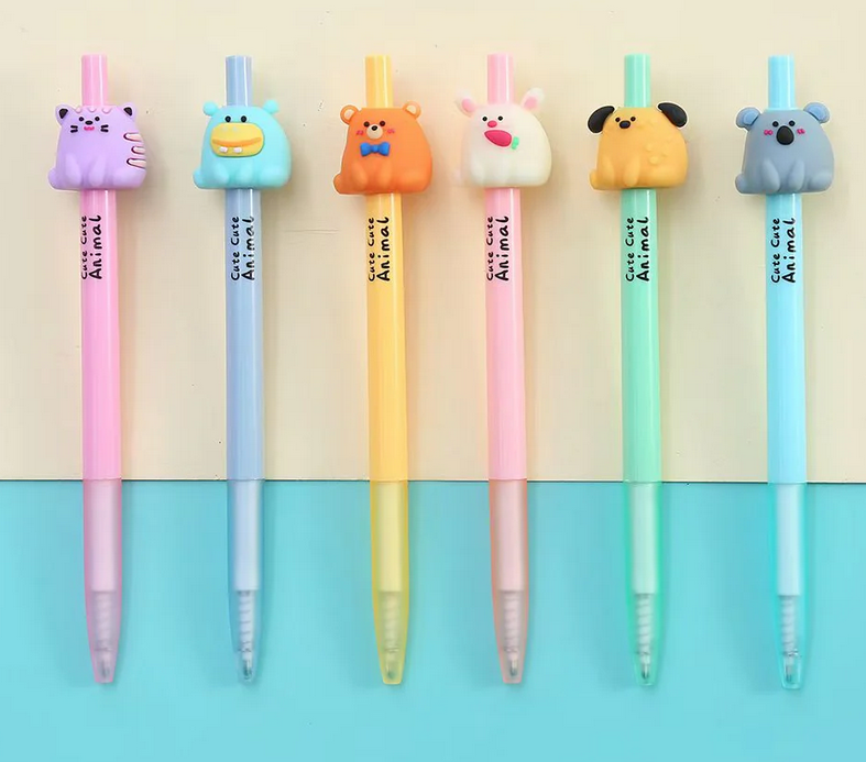 Animal Retractable Gel Pen
