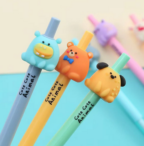 Animal Retractable Gel Pen
