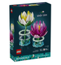 Botanicals Water Lilies building set box with colorful white and pink water lily models in clear display pots