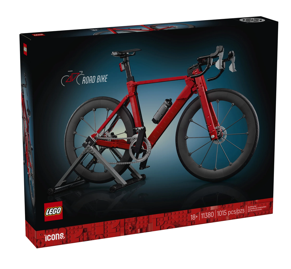Icons Road Bike set box featuring a detailed red road bicycle model