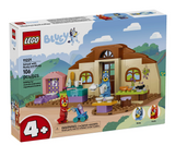 Bluey School with Rusty & Bluey LEGO building set box featuring a school playset and character figures