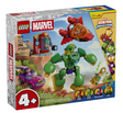 Super Heroes Marvel Loki vs Team Iron Man toy set box featuring Marvel characters and buildable vehicles
