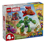 Super Heroes Marvel Loki vs Team Iron Man toy set box featuring Marvel characters and buildable vehicles