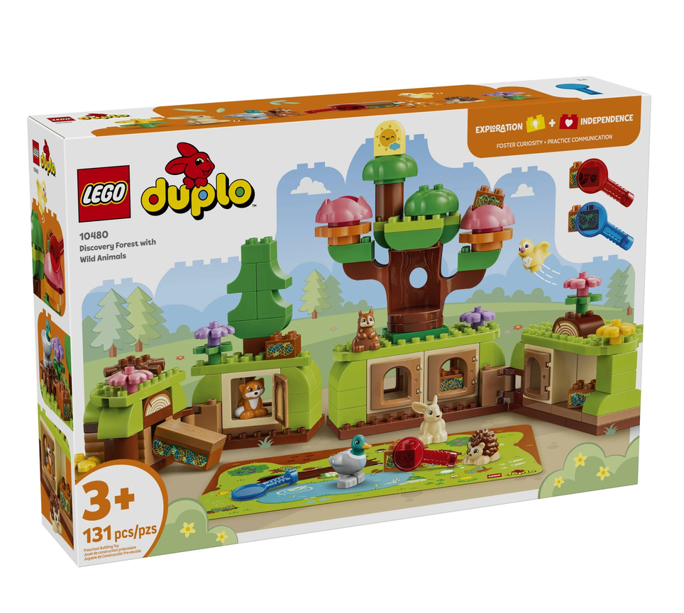 Duplo Discovery Forest with Wild Animals building set box with forest scene and animal figures