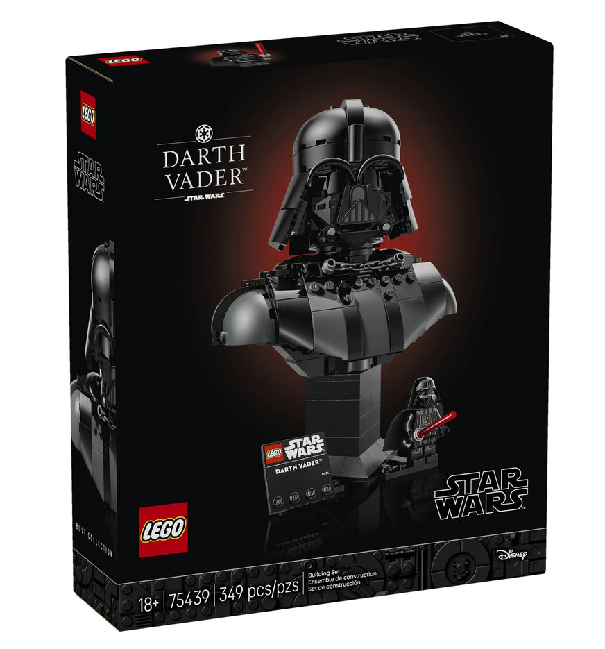 Star Wars Darth Vader Bust building set in a retail box