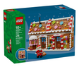 Seasons and Occasions Festive Gingerbread House building set box with colorful gingerbread house and Santa minifigure