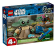 Star Wars Grogu's Homestead LEGO building set featuring Grogu and a colorful homestead scene