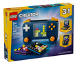Creator Retro Gaming Console building set box with colorful console and handheld controller models