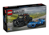 Speed Jaguar Project 7 & Land Rover Defender LEGO building set box with blue sports car and black SUV