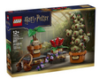 Harry Potter Hogwarts Herbology Plants set with magical potted plants and a greenhouse display