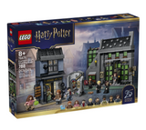 Harry Potter Knockturn Alley Wizarding Shops building set box with wizarding street scene and minifigures