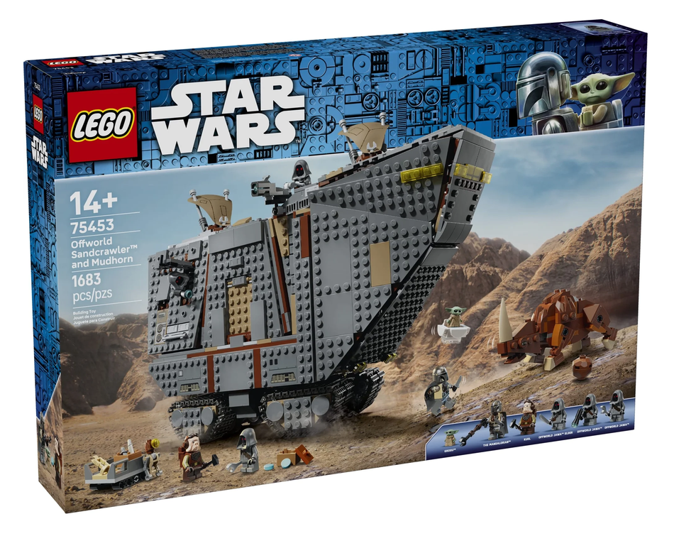 Star Wars Offworld Sandcrawler and Mudhorn LEGO set box