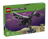 Minecraft The Ender Dragon building set box featuring a detailed dragon model
