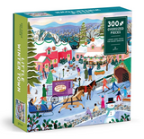 300pc Little Winter Town Puzzle box showing a snowy village scene