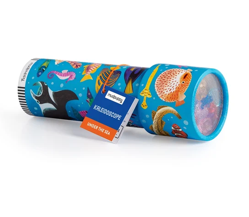 Kaleidoscope Under the Sea blue ocean themed kaleidoscope with colorful sea creatures