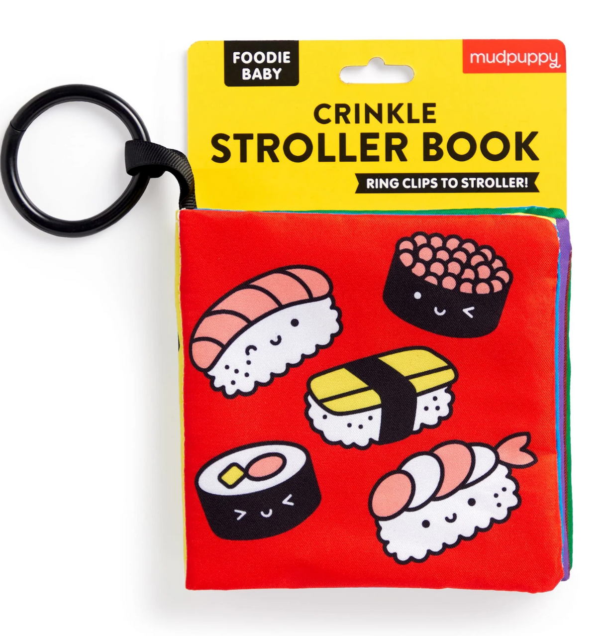 Foodie Baby Crinkle Stroller Book