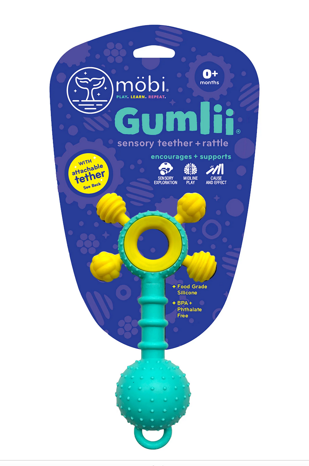 Gumlii Sensory Teether + Rattle