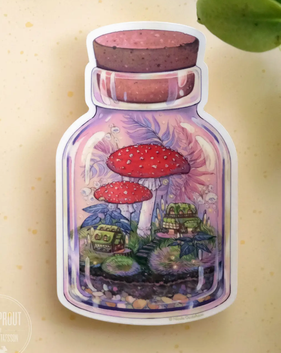 Mushroom Terrarium Sticker