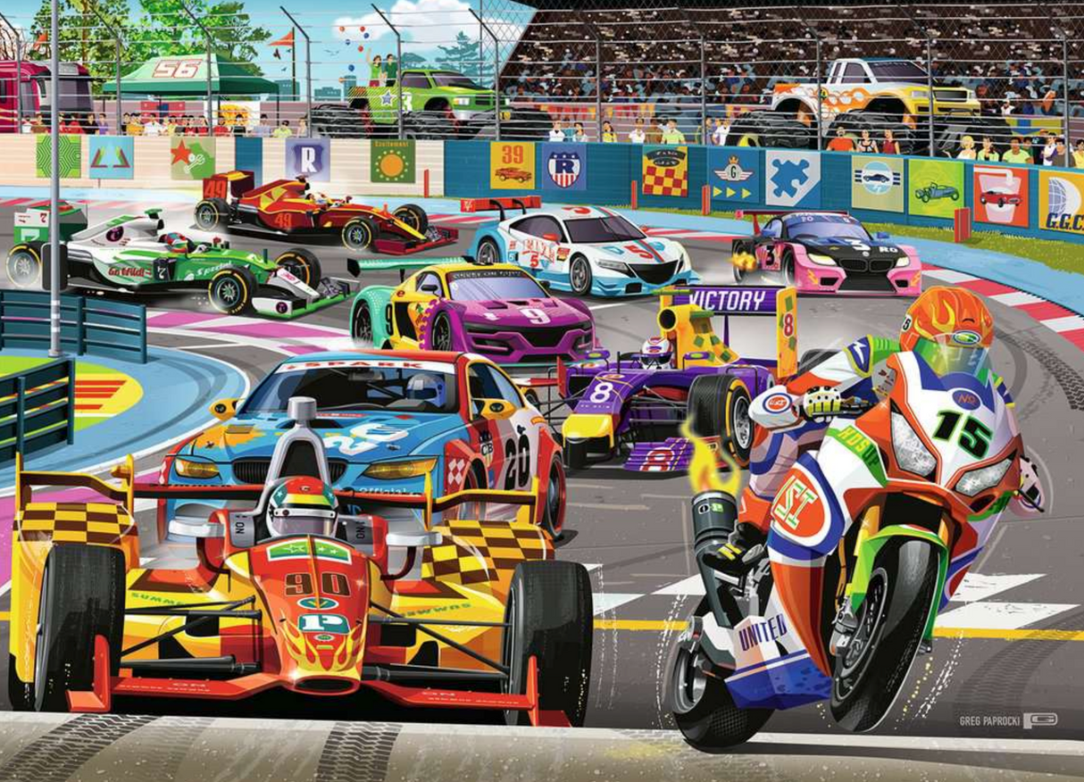 60pc Racetrack Rally Puzzle