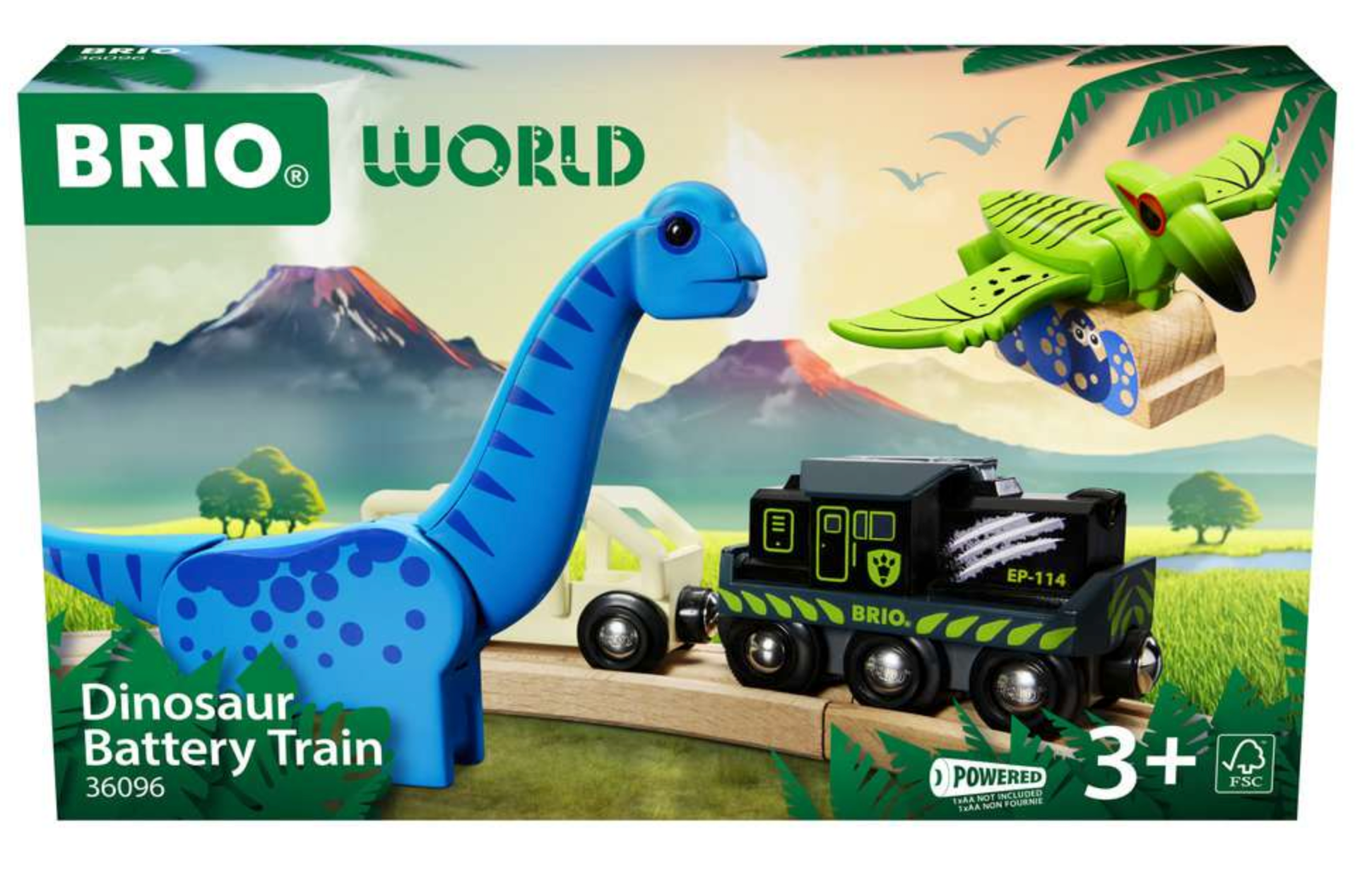 Dinosaur Battery Train – Treehouse Toys