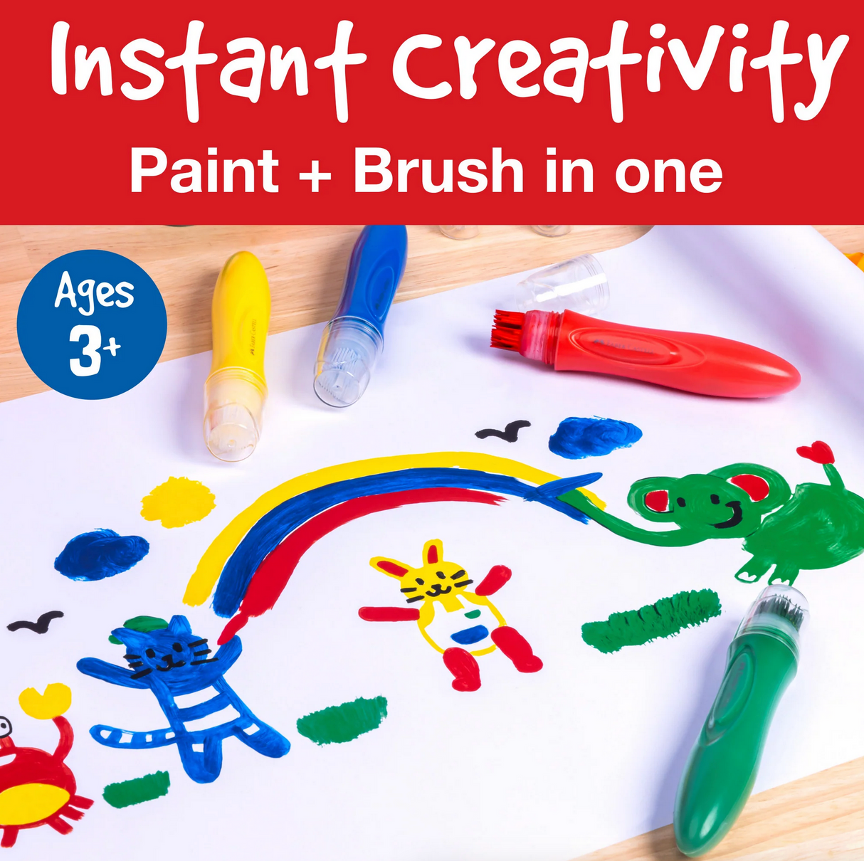 Little Creatives Jumbo Squeezing Paintbrush