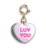 Gold Candy Heart Charm