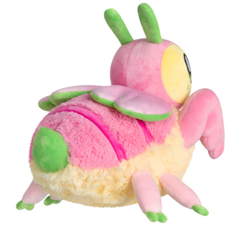 Orchid Mantis Mini plush toy in pink, green, and yellow with soft fabric and playful insect design.