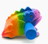 Wooden Croaking Frog | 1.5in Rainbow