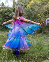 Butterfly Twirl Dress & Wings | Blue Size 3-4