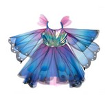 Butterfly Twirl Dress & Wings | Blue Size 5-6