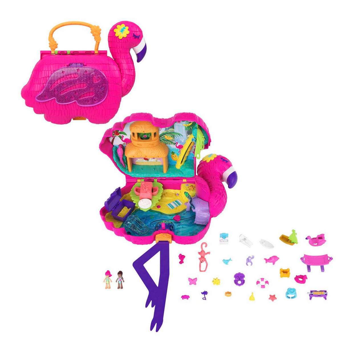 Polly Pocket Flamingo Party Playset