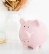 Ceramic Piggy Bank | Pink