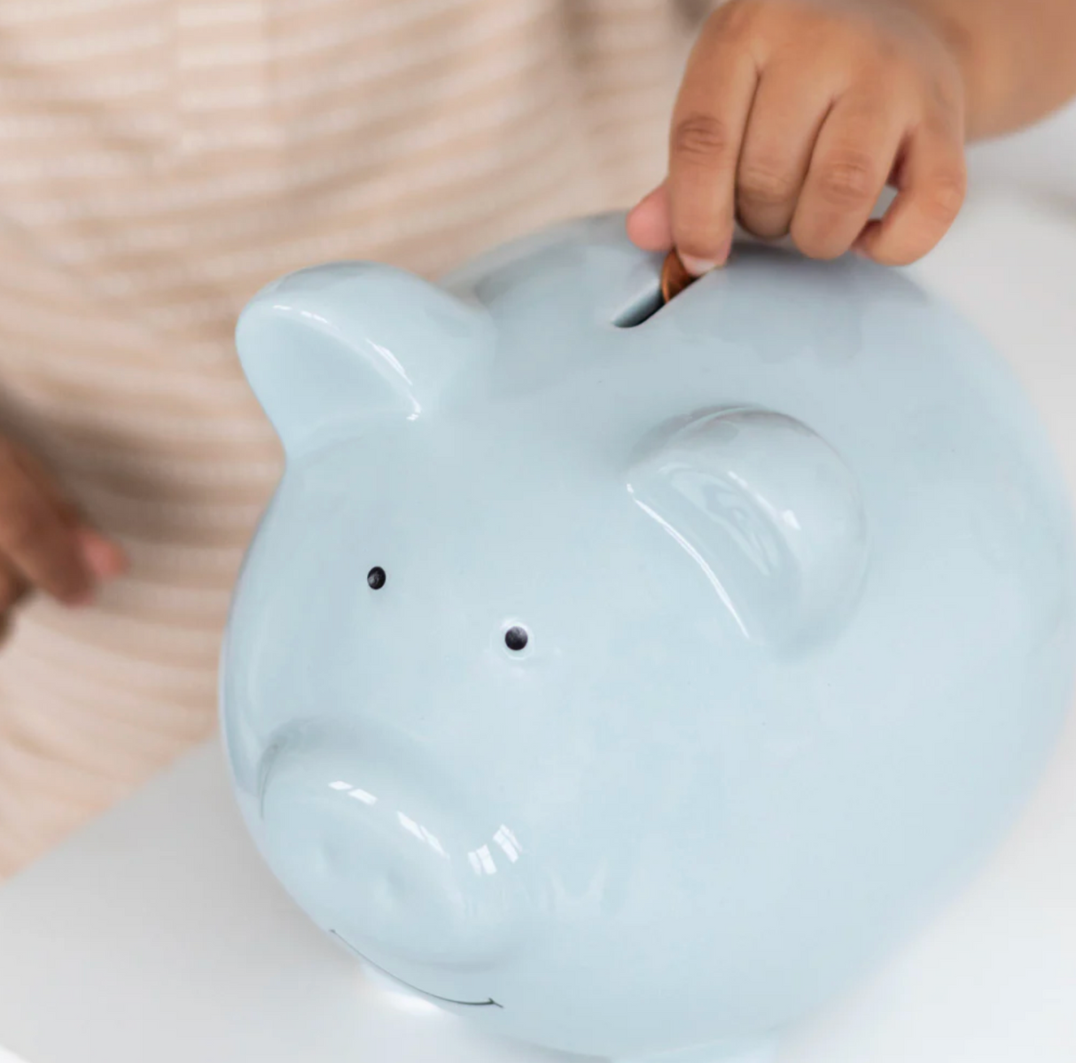 Ceramic Piggy Bank | Blue