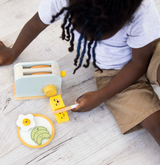 Brunch Time Wooden Toaster Set