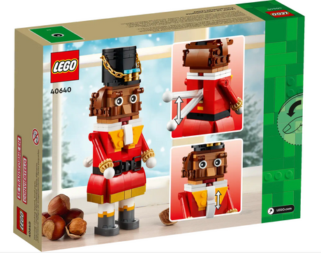 LEGO Seasons Nutcracker building set with movable arms, opening mouth, and interchangeable male or female face.