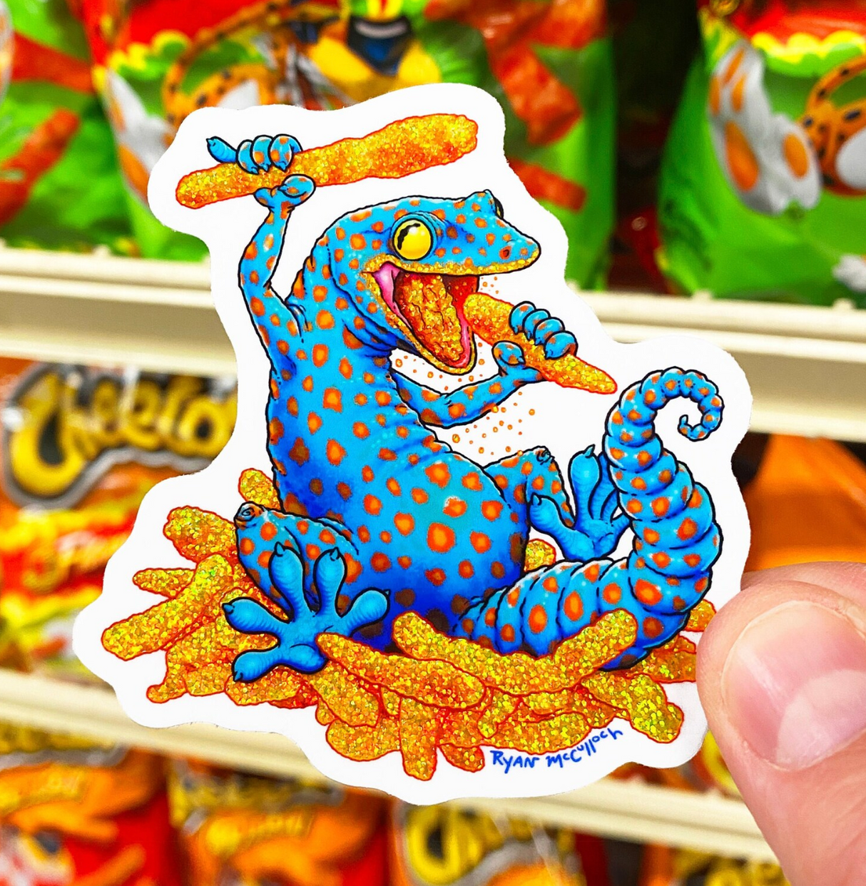 Cheeto Gecko Sticker