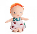 My First Baby | Mahe doll with soft fabric, easy-to-grasp design for infants, promoting empathy and imitation play.