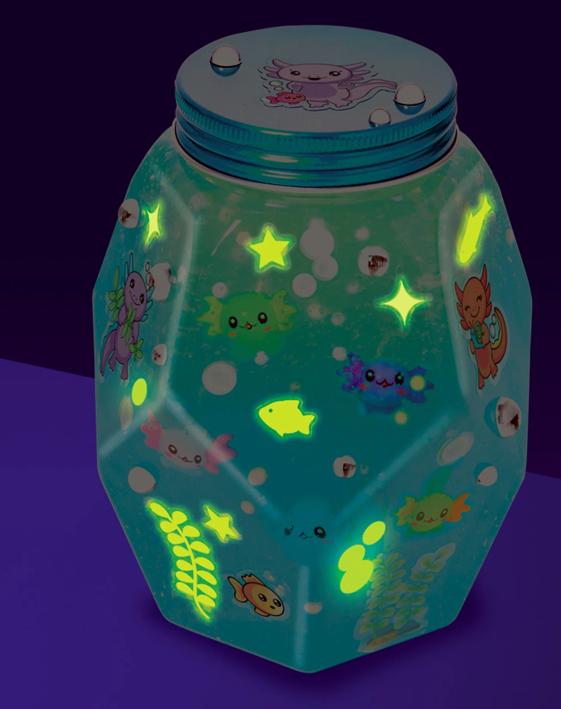 Glowing Alxolotl Aquarium