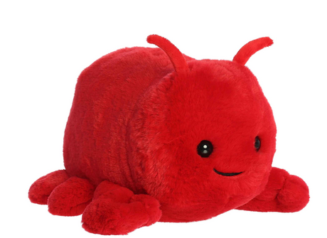 Spudster Lobster Lani plush toy in vibrant red with a soft, cuddly lobster-potato design perfect for all ages.