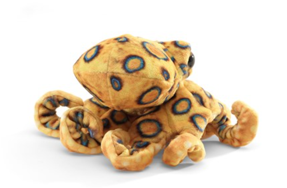 Blue Ringed Octopus FInger Puppet