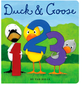 Duck and Goose 1, 2, 3 with colorful duck and goose holding numbers 1, 2, and 3 on a grassy background.