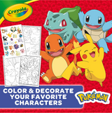 Pokemon Coloring Book with Stickers featuring popular Pokémon characters and sticker sheets for creative fun and decoration.